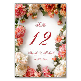 Realistische 3D-bloemen Bruiloft   Kaart
