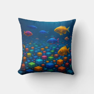 Realistische 3D Fish Sierkussen – Room Decorate Pr