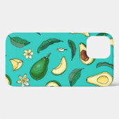 Realistische avocado: zomervoedselpatroon Case-Mate iPhone case (Achterkant (horizontaal))