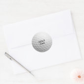 Realistische Bal | Golf Coach Ronde Sticker (Envelop)