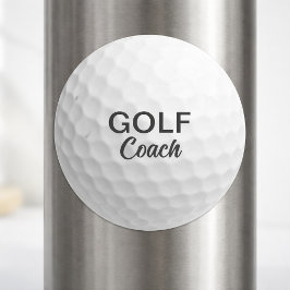 Realistische Bal | Golf Coach Ronde Sticker
