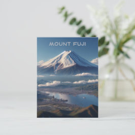 Realistische berg Fuji landschap Japan Reizen Briefkaart