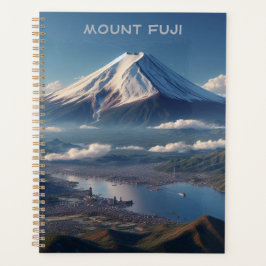 Realistische berg Fuji landschap Japan Reizen Planner
