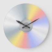 Realistische Blank Shiny CD Muziekliefhebbers Grote Klok (Voorkant)
