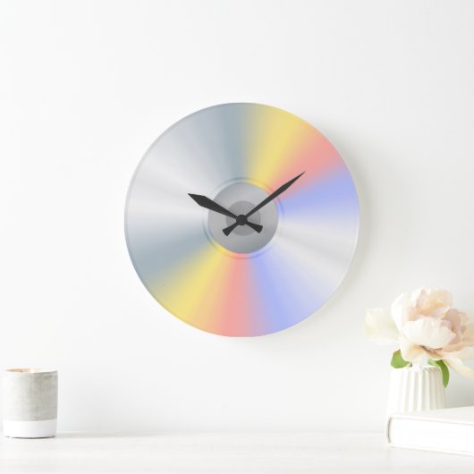 Realistische Blank Shiny CD Muziekliefhebbers Grote Klok (Huis)
