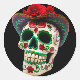 Realistische bloem Dag van de dode Sticker van de 