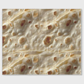 Realistische bloemtortilla cadeaupapier (Vlak)