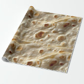 Realistische bloemtortilla cadeaupapier (Uitgerold)