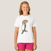 Realistische boommuis in een waterverf t-shirt (Voorkant volledig)