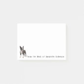 Realistische Boston Terrier gepersonaliseerde noti Post-it® Notes (Voorkant)