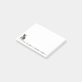 Realistische Boston Terrier gepersonaliseerde noti Post-it® Notes (Schuin)