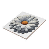 Realistische Daisy Flower Art Tegel Tegeltje (Zijkant)