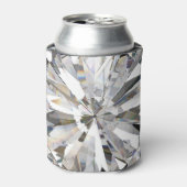 Realistische diamant: 3D close-up Blikjeskoeler (Blikje Voorkant)