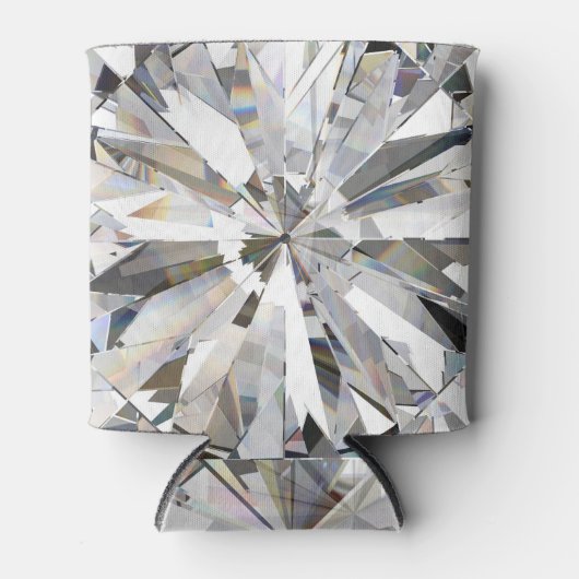 Realistische diamant: 3D close-up Blikjeskoeler (Voorkant)