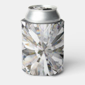 Realistische diamant: 3D close-up Blikjeskoeler (Blikje Achterkant)