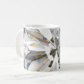 Realistische diamant: 3D close-up Koffiemok (Voorkant links)