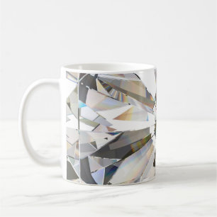 Realistische diamant: 3D close-up Koffiemok