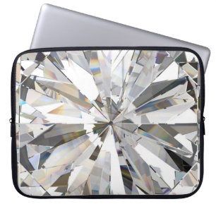 Realistische diamant: 3D close-up Laptop Sleeve