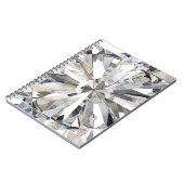 Realistische diamant: 3D close-up Notitieboek (Linkerzijde)