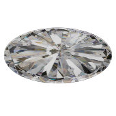 Realistische diamant: 3D close-up Snijplank (Hoek)