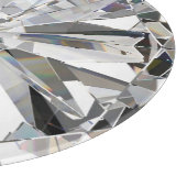 Realistische diamant: 3D close-up Snijplank (Hoek)