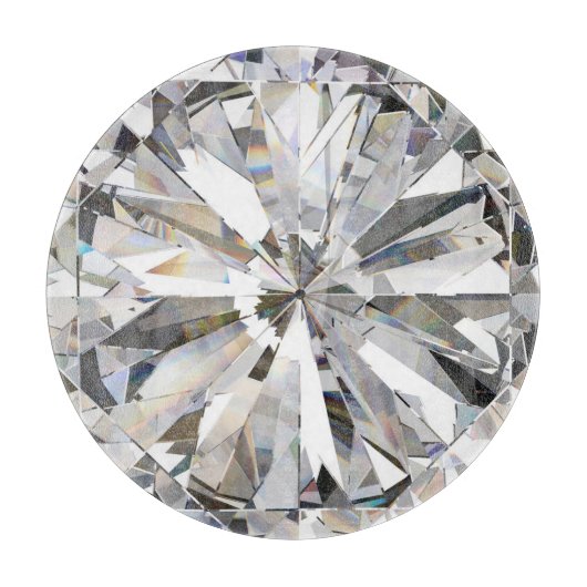 Realistische diamant: 3D close-up Snijplank (Voorkant)