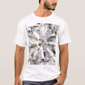 Realistische diamant: 3D close-up T-shirt (Voorkant)