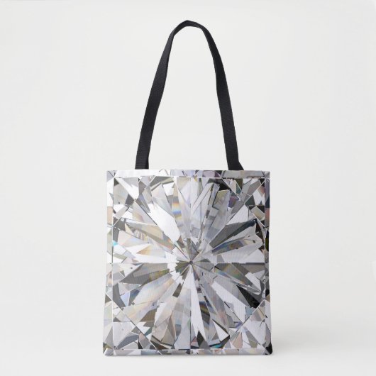 Realistische diamant: 3D close-up Tote Bag (Voorkant)