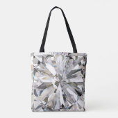 Realistische diamant: 3D close-up Tote Bag (Achterkant)