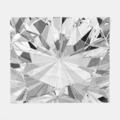 Realistische diamant: 3D textuur close-up Fleece Deken (Voorkant (Horizontaal))