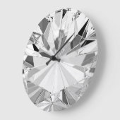 Realistische diamant: 3D textuur close-up Grote Klok (Hoek)