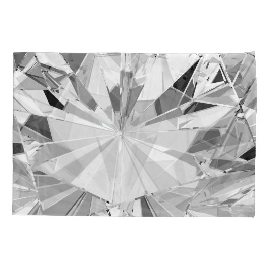 Realistische diamant: 3D textuur close-up Kussensloop (Achterkant)