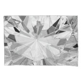 Realistische diamant: 3D textuur close-up Kussensloop (Voorkant)