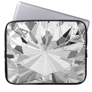 Realistische diamant: 3D textuur close-up Laptop Sleeve