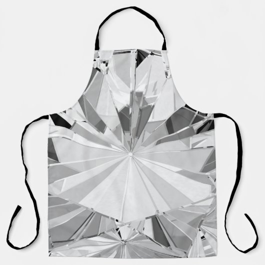 Realistische diamant: 3D textuur close-up Schort (Voorkant)