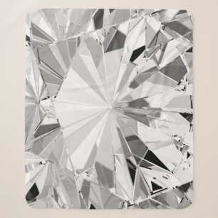 Realistische diamant: 3D textuur close-up Sherpa Deken