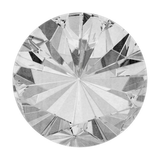 Realistische diamant: 3D textuur close-up Snijplank (Voorkant)