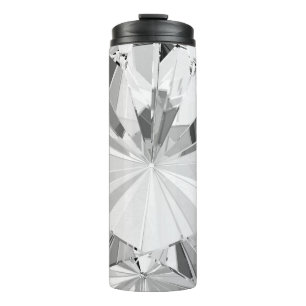 Realistische diamant: 3D textuur close-up Thermosbeker