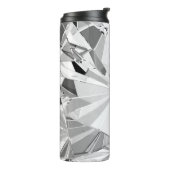Realistische diamant: 3D textuur close-up Thermosbeker (Gedraaid links)