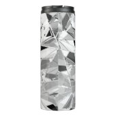 Realistische diamant: 3D textuur close-up Thermosbeker (Achterkant)