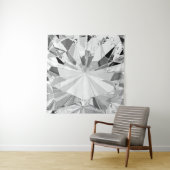 Realistische diamant: 3D textuur close-up Wandkleed (In situ)