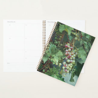 Realistische druivenplant met bladeren - Fine Art Planner