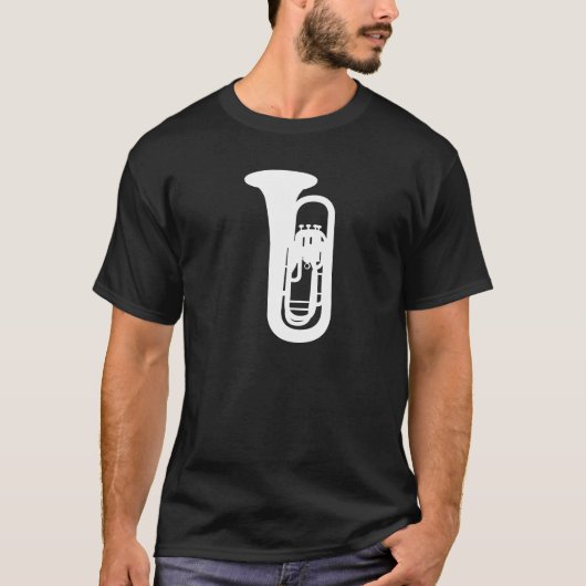 realistische euphonium Silhouette T-shirt (Voorkant)