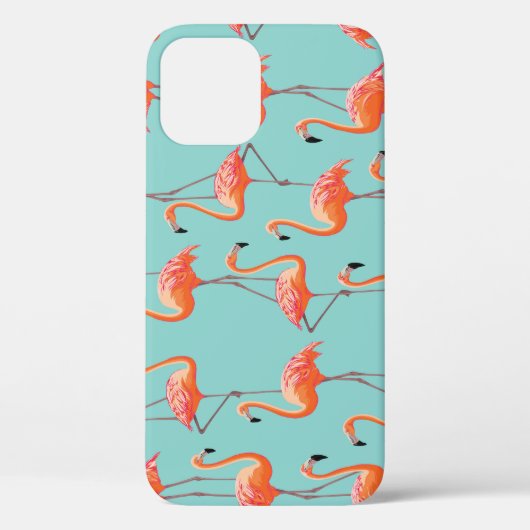 Realistische flamingo: vogelpatroon Case-Mate iPhone case (Achterkant)