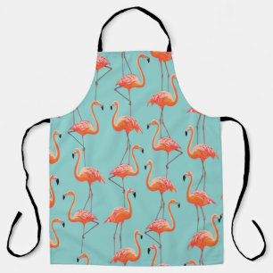 Realistische flamingo: vogelpatroon schort