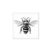 Realistische fuzzy honingbij rubberstempel (Afrduk)