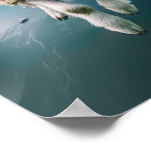 Realistische Go Pro Afbeelding van een schaap met  Poster (Hoek)