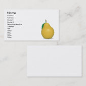 realistische gouden peren visitekaartje (Voorkant / Achterkant)