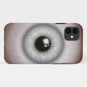 Realistische Grey Staring Oogbol Case-Mate iPhone Case (Achterkant (horizontaal))
