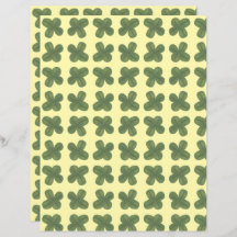 Realistische, grillige Shamrocks Patroon Scrapbook